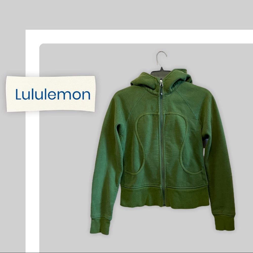 Lululemon Green Zip Up Hoodie